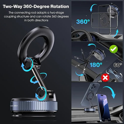 Magnetische Handyhalter mit Vakuumsaugnapf