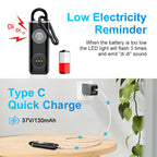 Schutzengel Taschenalarm – 130 dB Notfallalarm mit LED-Licht