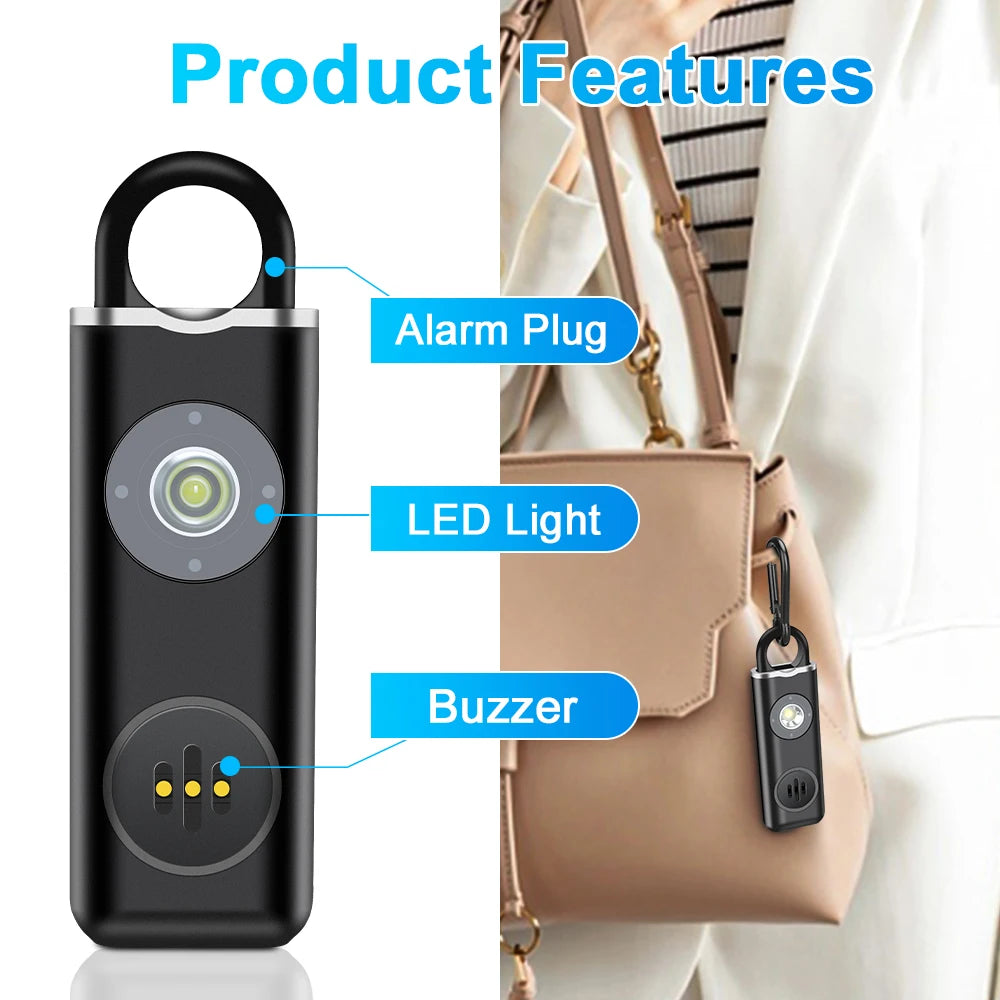Schutzengel Taschenalarm – 130 dB Notfallalarm mit LED-Licht