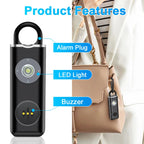 Schutzengel Taschenalarm – 130 dB Notfallalarm mit LED-Licht